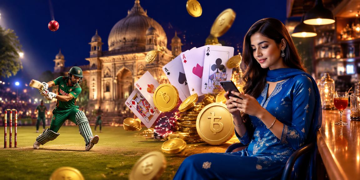 বাংলাদেশ ক্রিকেট বেটিং প্রোমোশনে সালোয়ার কামিজ পরা ব্যবহারকারী